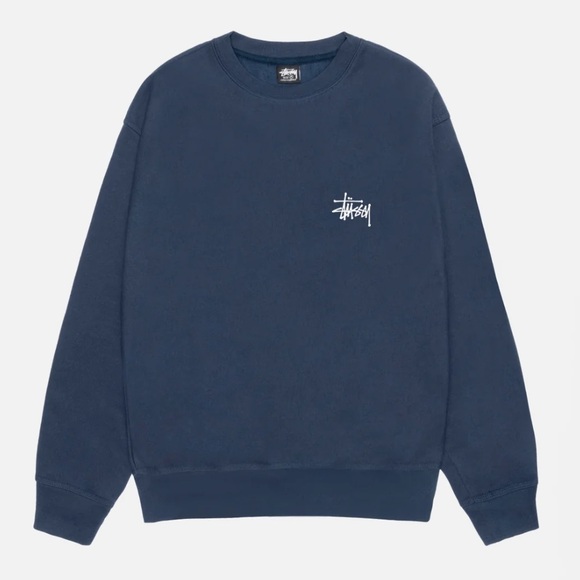 Basic Stussy crew Navy - Picture 2 of 2